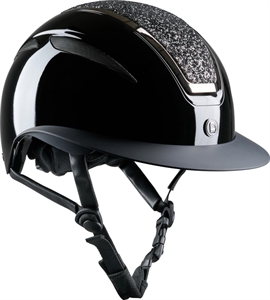 Equipage Mips Guardian Glossy ridehjelm - Heavy Glitter top - Sort Blank